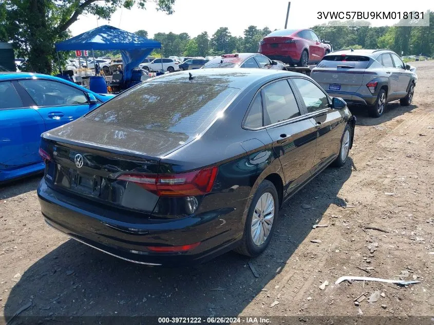 2019 Volkswagen Jetta 1.4T R-Line/1.4T S/1.4T Se VIN: 3VWC57BU9KM018131 Lot: 39721222