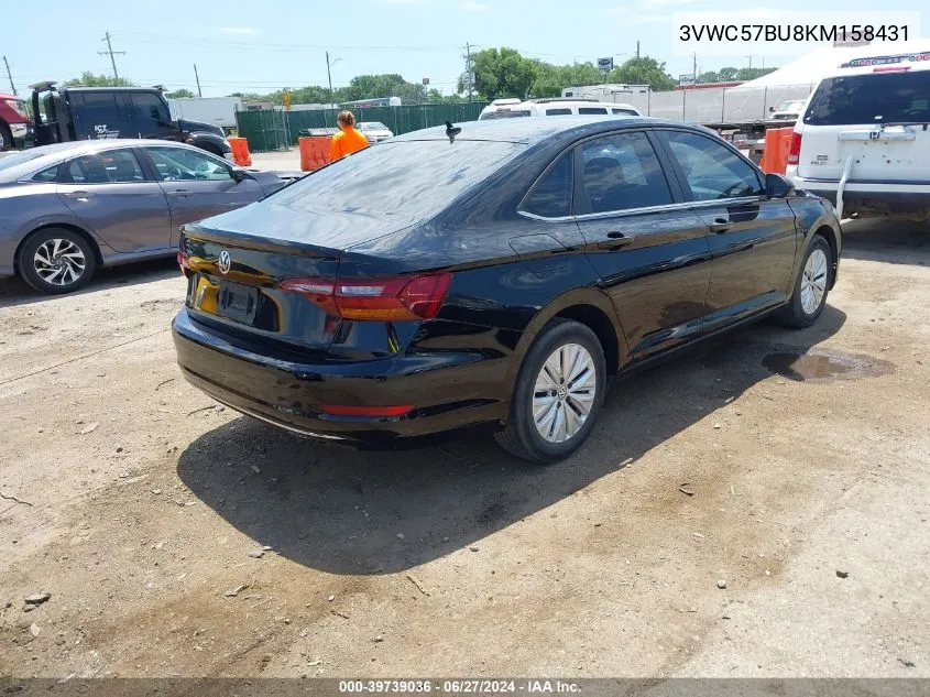 3VWC57BU8KM158431 2019 Volkswagen Jetta 1.4T R-Line/1.4T S/1.4T Se