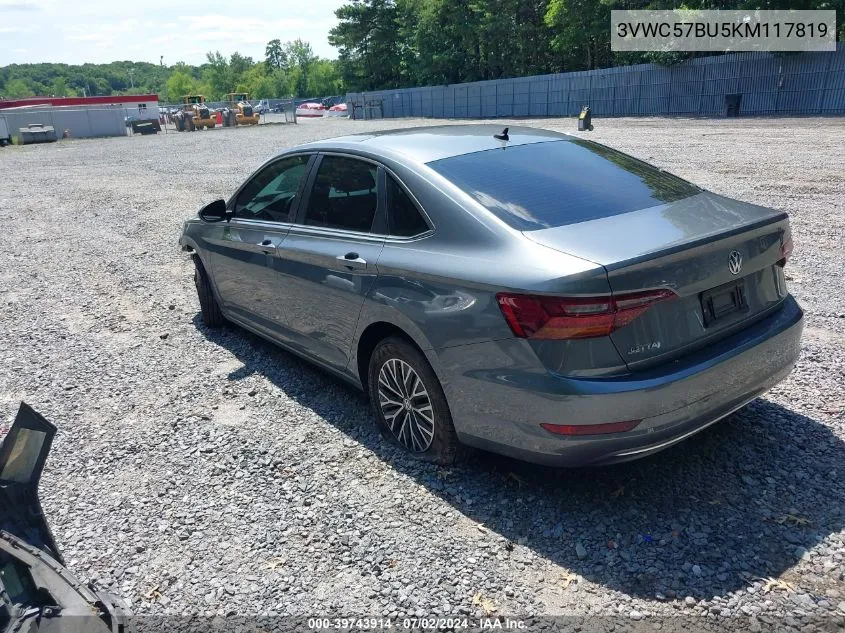 2019 Volkswagen Jetta 1.4T R-Line/1.4T S/1.4T Se VIN: 3VWC57BU5KM117819 Lot: 39743914