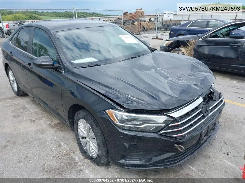 2019 Volkswagen Jetta 1.4T R-Line/1.4T S/1.4T Se VIN: 3VWC57BU7KM249593 Lot: 39764232