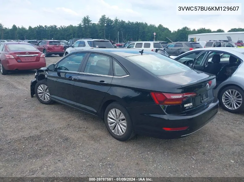 2019 Volkswagen Jetta 1.4T R-Line/1.4T S/1.4T Se VIN: 3VWC57BU6KM129607 Lot: 39787581