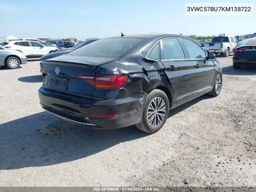 2019 Volkswagen Jetta 1.4T R-Line/1.4T S/1.4T Se VIN: 3VWC57BU7KM138722 Lot: 39794630