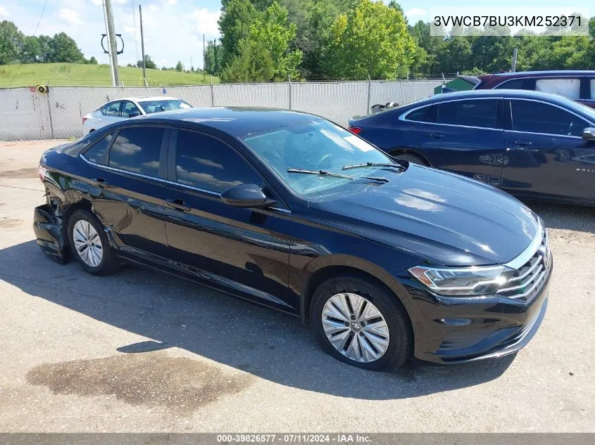 2019 Volkswagen Jetta 1.4T R-Line/1.4T S/1.4T Se VIN: 3VWCB7BU3KM252371 Lot: 39826577