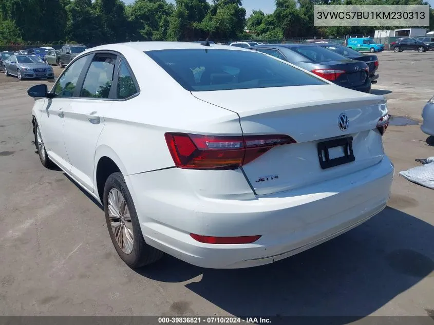 2019 Volkswagen Jetta 1.4T R-Line/1.4T S/1.4T Se VIN: 3VWC57BU1KM230313 Lot: 39836821