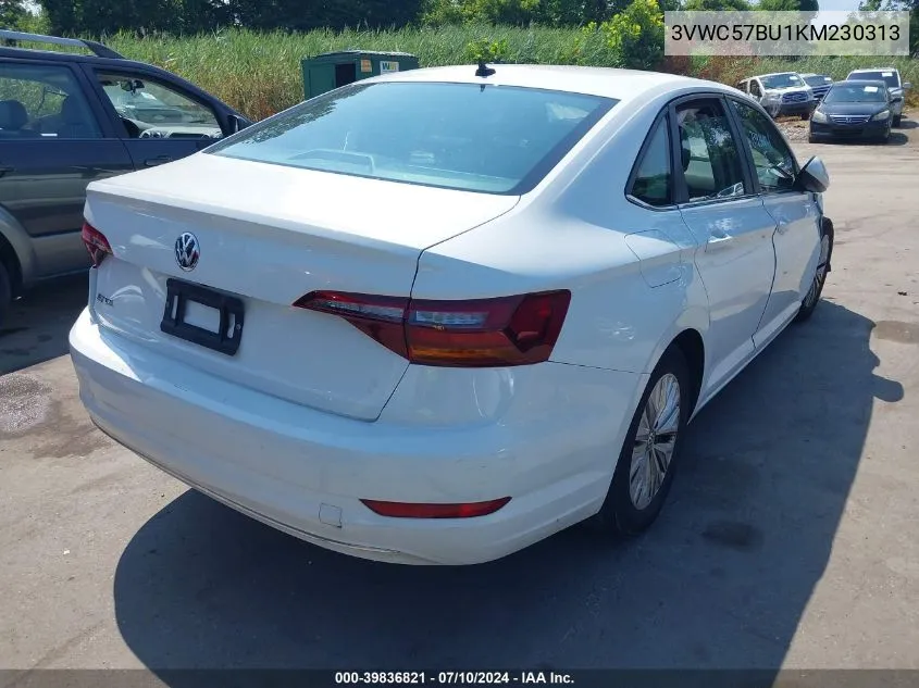 2019 Volkswagen Jetta 1.4T R-Line/1.4T S/1.4T Se VIN: 3VWC57BU1KM230313 Lot: 39836821