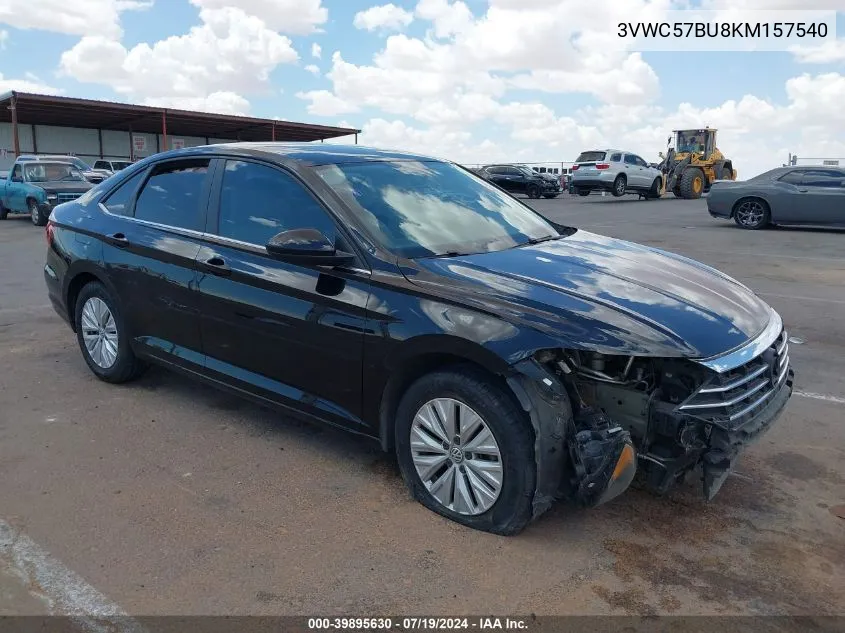 3VWC57BU8KM157540 2019 Volkswagen Jetta 1.4T R-Line/1.4T S/1.4T Se