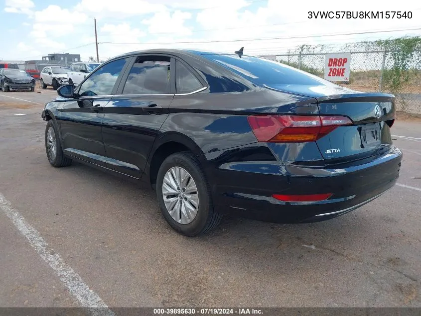 3VWC57BU8KM157540 2019 Volkswagen Jetta 1.4T R-Line/1.4T S/1.4T Se