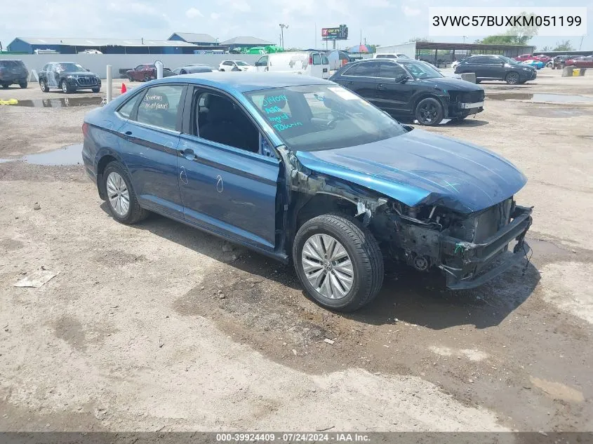 2019 Volkswagen Jetta 1.4T R-Line/1.4T S/1.4T Se VIN: 3VWC57BUXKM051199 Lot: 39924409