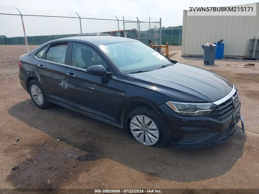 3VWN57BU8KM215171 2019 Volkswagen Jetta 1.4T S