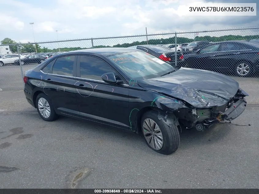 2019 Volkswagen Jetta 1.4T R-Line/1.4T S/1.4T Se VIN: 3VWC57BU6KM023576 Lot: 39934649