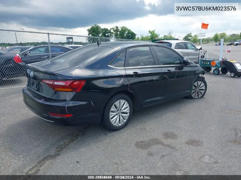 2019 Volkswagen Jetta 1.4T R-Line/1.4T S/1.4T Se VIN: 3VWC57BU6KM023576 Lot: 39934649