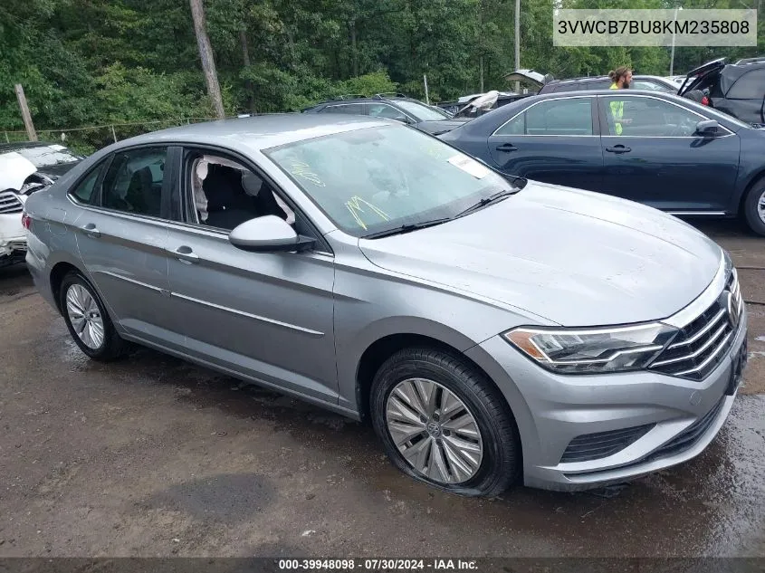 2019 Volkswagen Jetta 1.4T R-Line/1.4T S/1.4T Se VIN: 3VWCB7BU8KM235808 Lot: 39948098