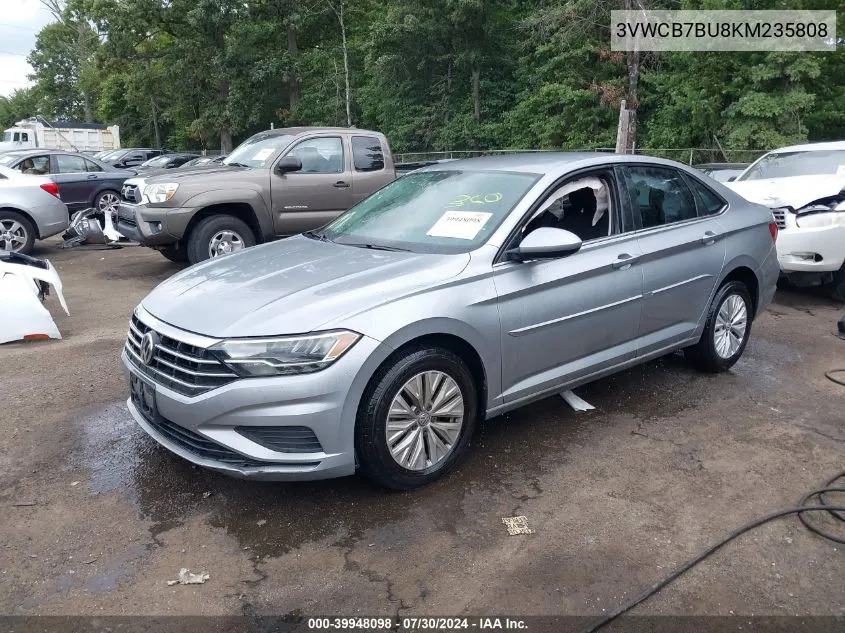 2019 Volkswagen Jetta 1.4T R-Line/1.4T S/1.4T Se VIN: 3VWCB7BU8KM235808 Lot: 39948098