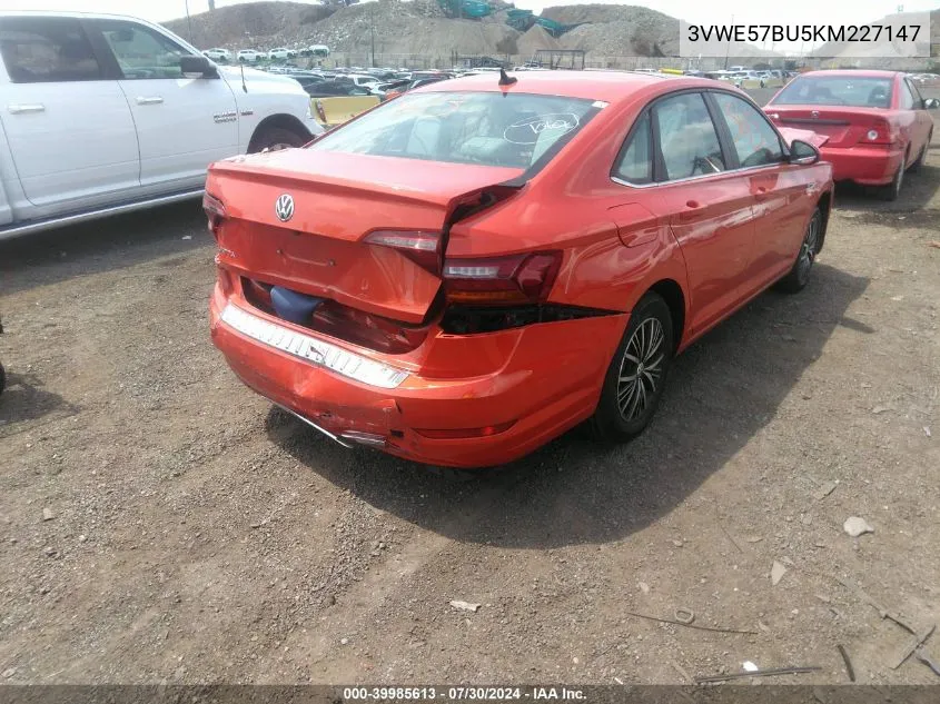 3VWE57BU5KM227147 2019 Volkswagen Jetta 1.4T Sel