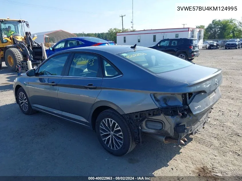 2019 Volkswagen Jetta 1.4T Sel VIN: 3VWE57BU4KM124995 Lot: 40022963