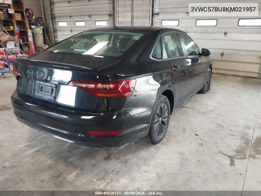 2019 Volkswagen Jetta 1.4T R-Line/1.4T S/1.4T Se VIN: 3VWC57BU8KM021957 Lot: 40026131