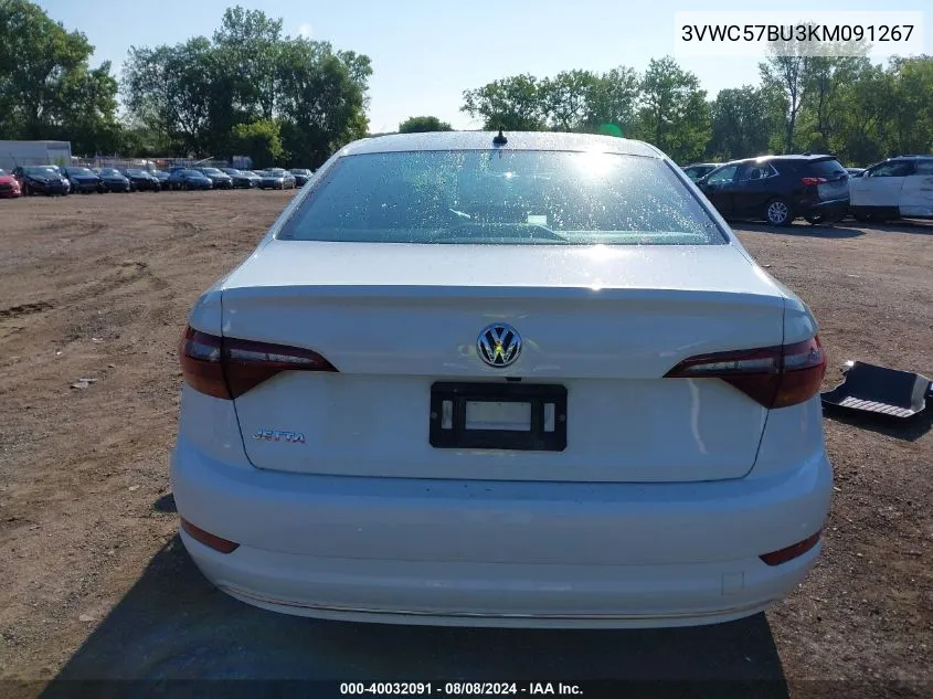 2019 Volkswagen Jetta 1.4T R-Line/1.4T S/1.4T Se VIN: 3VWC57BU3KM091267 Lot: 40032091