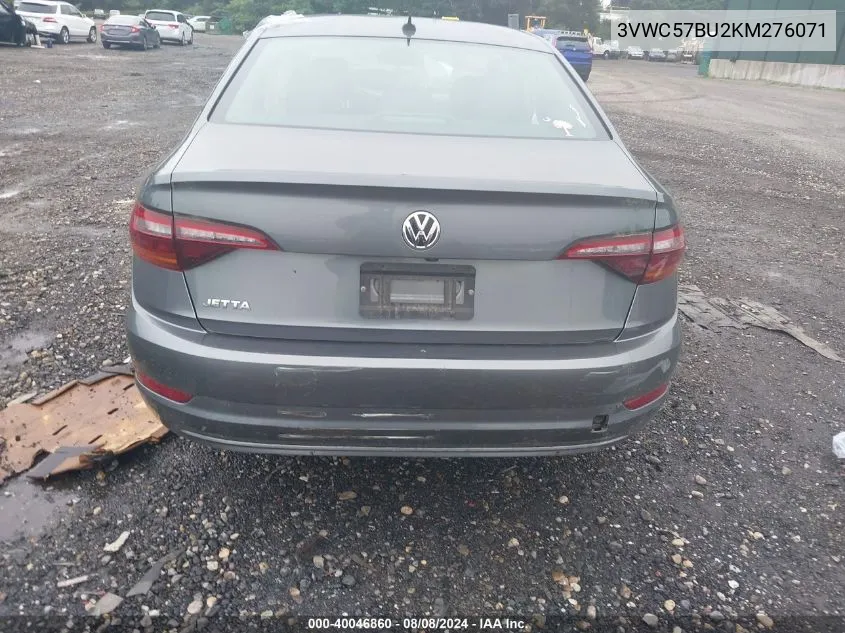 2019 Volkswagen Jetta 1.4T R-Line/1.4T S/1.4T Se VIN: 3VWC57BU2KM276071 Lot: 40046860