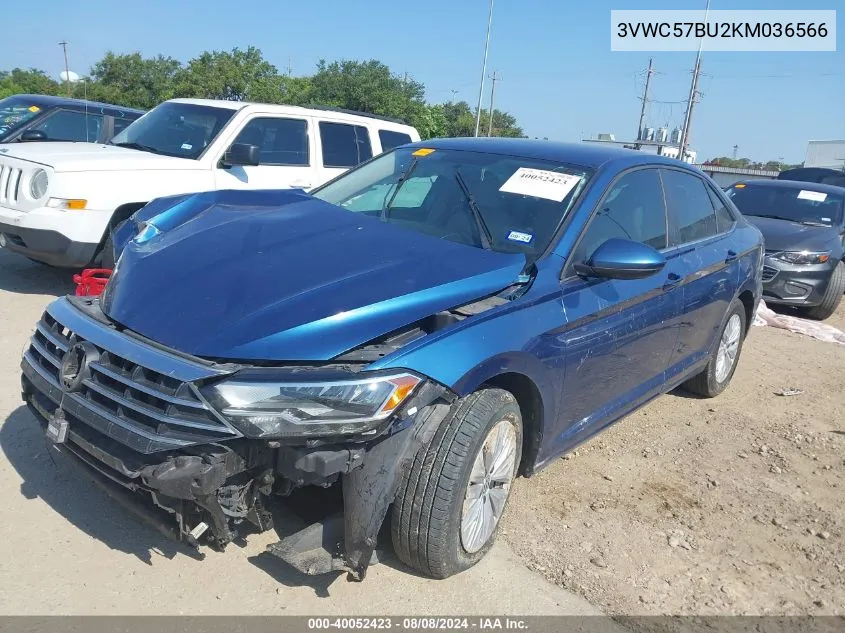 2019 Volkswagen Jetta 1.4T R-Line/1.4T S/1.4T Se VIN: 3VWC57BU2KM036566 Lot: 40052423