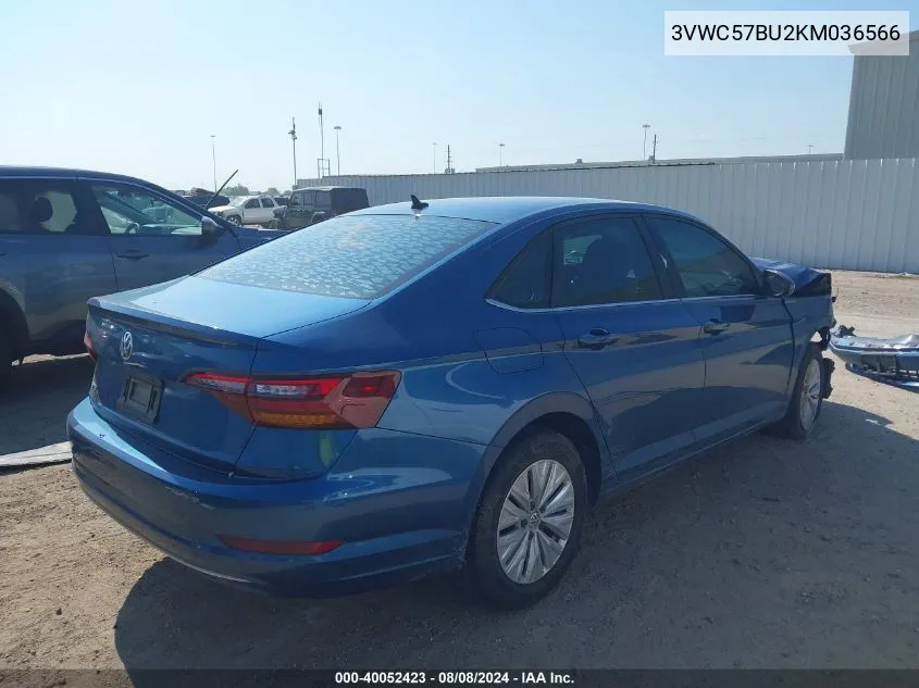 2019 Volkswagen Jetta 1.4T R-Line/1.4T S/1.4T Se VIN: 3VWC57BU2KM036566 Lot: 40052423