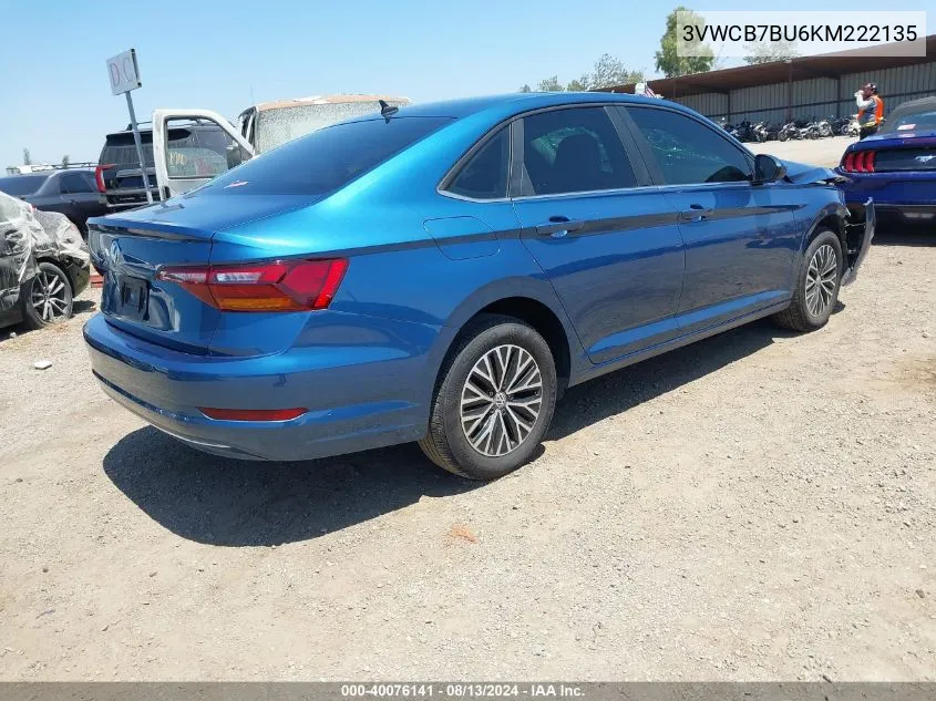 2019 Volkswagen Jetta 1.4T R-Line/1.4T S/1.4T Se VIN: 3VWCB7BU6KM222135 Lot: 40076141