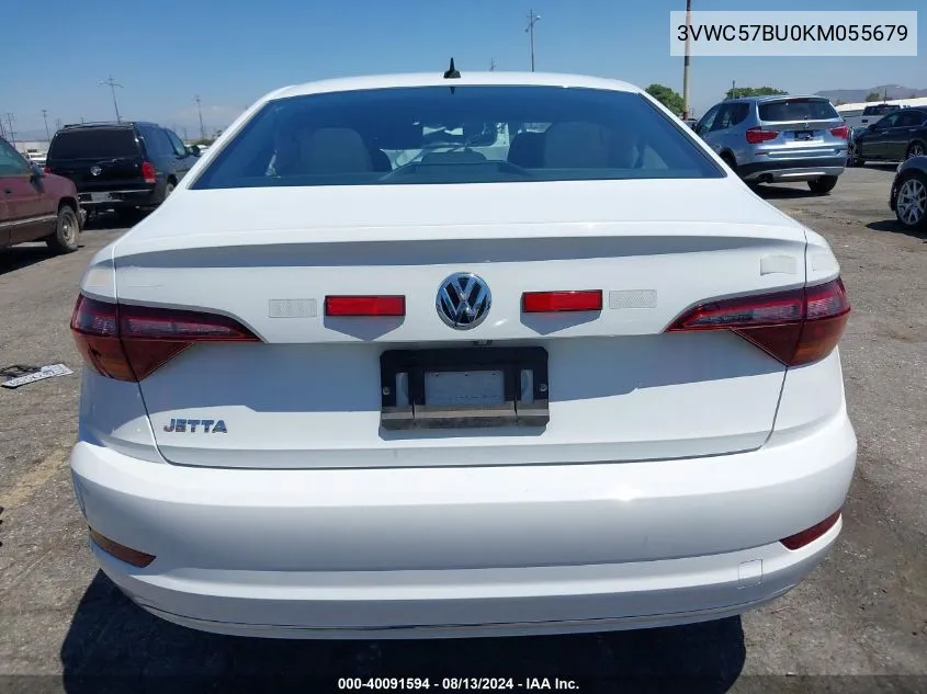 2019 Volkswagen Jetta 1.4T R-Line/1.4T S/1.4T Se VIN: 3VWC57BU0KM055679 Lot: 40091594