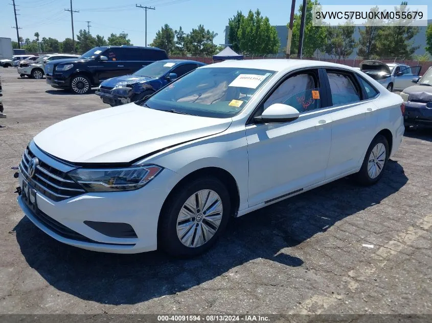 2019 Volkswagen Jetta 1.4T R-Line/1.4T S/1.4T Se VIN: 3VWC57BU0KM055679 Lot: 40091594