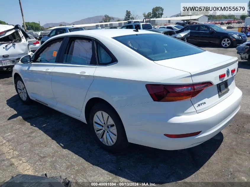 2019 Volkswagen Jetta 1.4T R-Line/1.4T S/1.4T Se VIN: 3VWC57BU0KM055679 Lot: 40091594