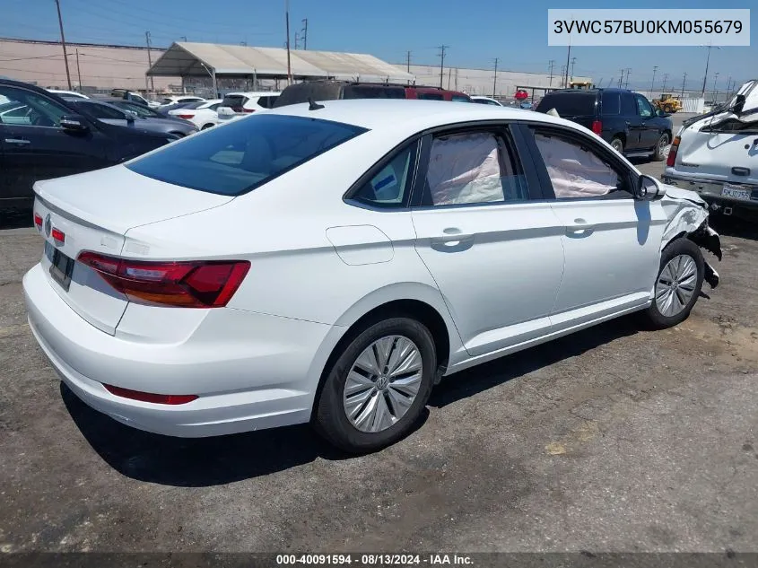 2019 Volkswagen Jetta 1.4T R-Line/1.4T S/1.4T Se VIN: 3VWC57BU0KM055679 Lot: 40091594