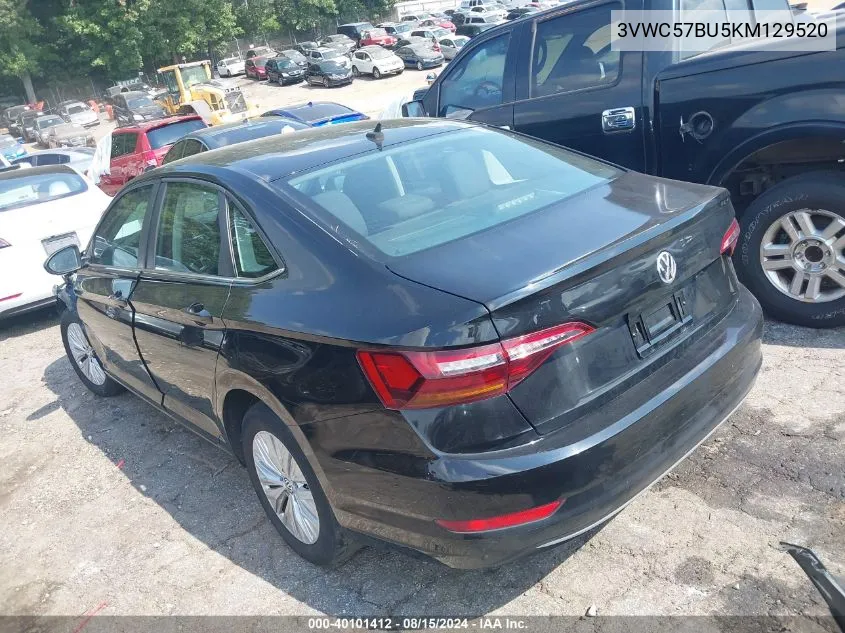 2019 Volkswagen Jetta 1.4T R-Line/1.4T S/1.4T Se VIN: 3VWC57BU5KM129520 Lot: 40101412