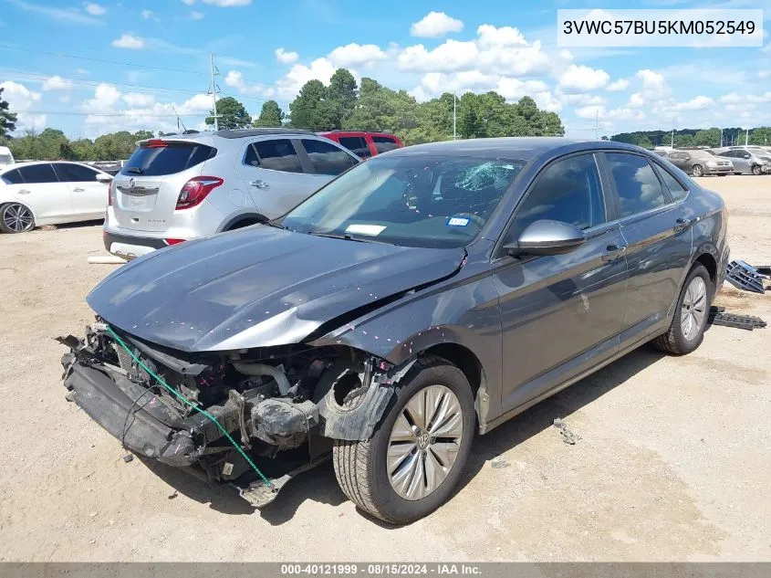 2019 Volkswagen Jetta 1.4T R-Line/1.4T S/1.4T Se VIN: 3VWC57BU5KM052549 Lot: 40121999