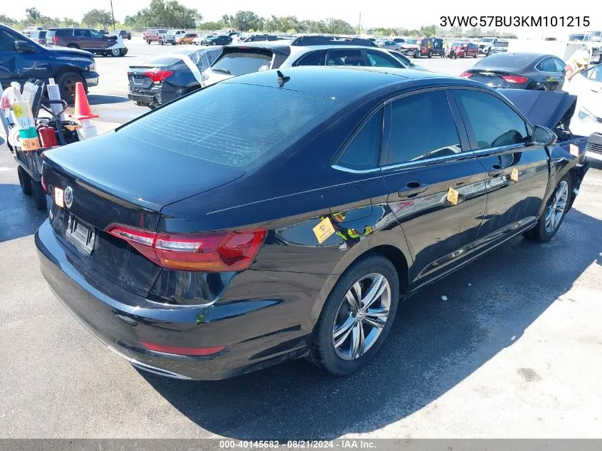 2019 Volkswagen Jetta 1.4T R-Line/1.4T S/1.4T Se VIN: 3VWC57BU3KM101215 Lot: 40145682