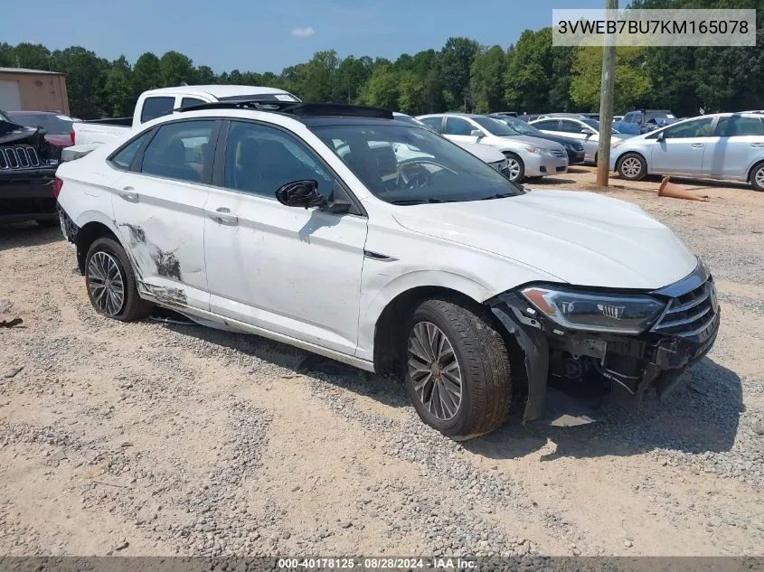 2019 Volkswagen Jetta 1.4T Sel VIN: 3VWEB7BU7KM165078 Lot: 40178125