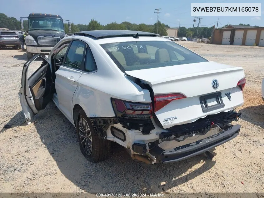 2019 Volkswagen Jetta 1.4T Sel VIN: 3VWEB7BU7KM165078 Lot: 40178125