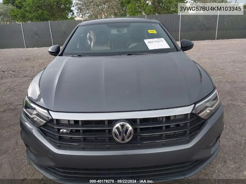 2019 Volkswagen Jetta 1.4T R-Line/1.4T S/1.4T Se VIN: 3VWC57BU4KM103345 Lot: 40179275