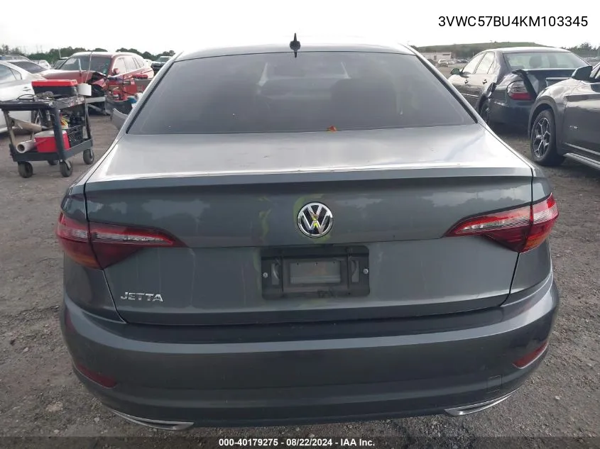 2019 Volkswagen Jetta 1.4T R-Line/1.4T S/1.4T Se VIN: 3VWC57BU4KM103345 Lot: 40179275