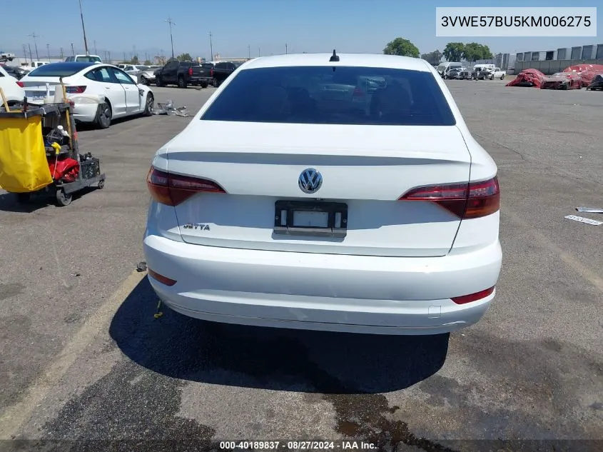 3VWE57BU5KM006275 2019 Volkswagen Jetta 1.4T Sel