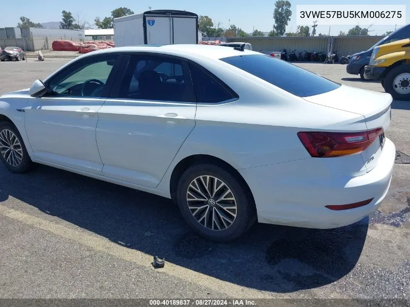 2019 Volkswagen Jetta 1.4T Sel VIN: 3VWE57BU5KM006275 Lot: 40189837