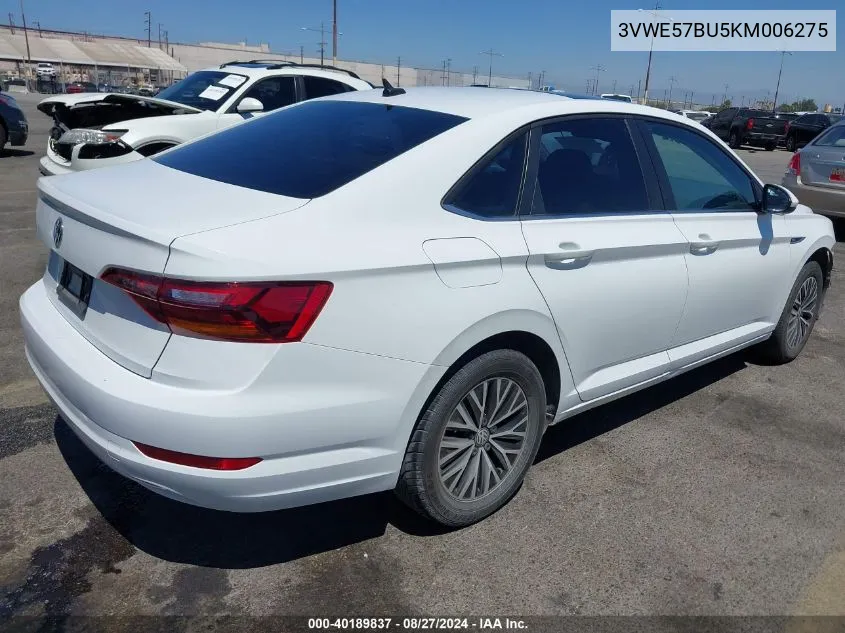 2019 Volkswagen Jetta 1.4T Sel VIN: 3VWE57BU5KM006275 Lot: 40189837