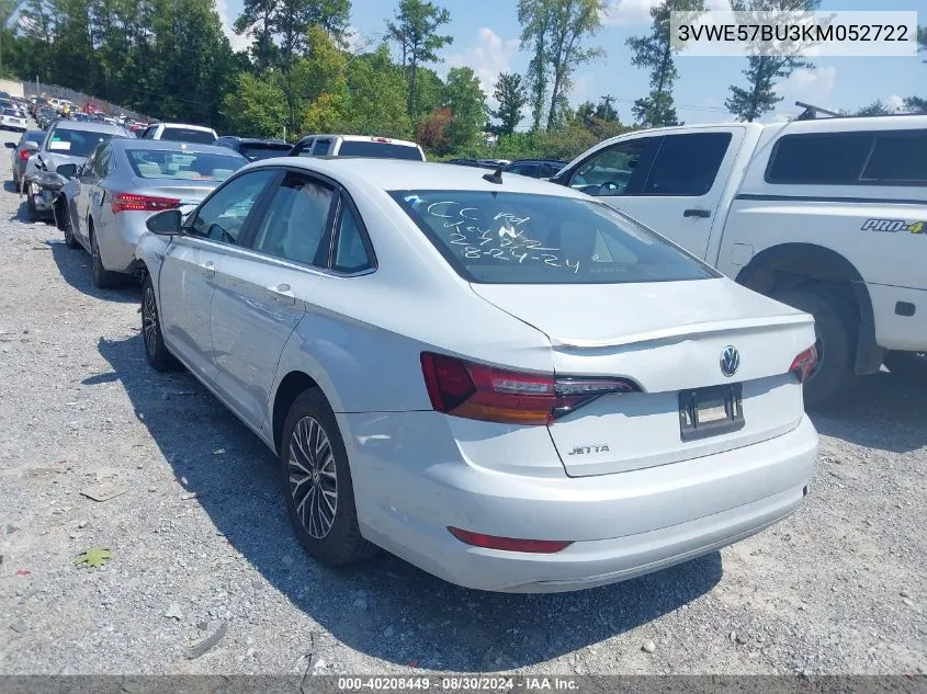 2019 Volkswagen Jetta 1.4T Sel VIN: 3VWE57BU3KM052722 Lot: 40208449