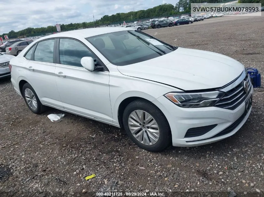 2019 Volkswagen Jetta 1.4T R-Line/1.4T S/1.4T Se VIN: 3VWC57BU0KM078993 Lot: 40211725