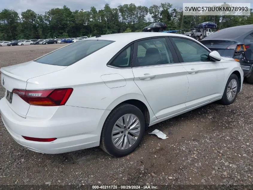 2019 Volkswagen Jetta 1.4T R-Line/1.4T S/1.4T Se VIN: 3VWC57BU0KM078993 Lot: 40211725