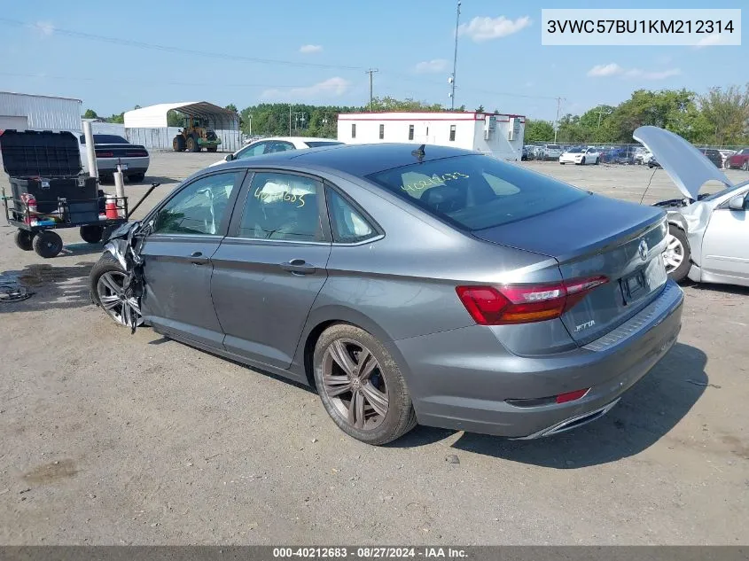 3VWC57BU1KM212314 2019 Volkswagen Jetta 1.4T R-Line/1.4T S/1.4T Se