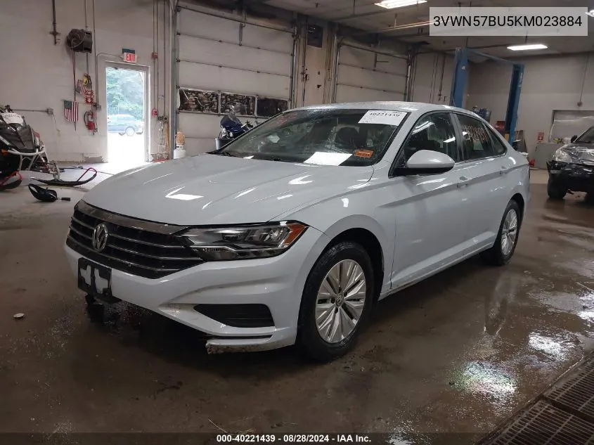 2019 Volkswagen Jetta 1.4T S VIN: 3VWN57BU5KM023884 Lot: 40221439