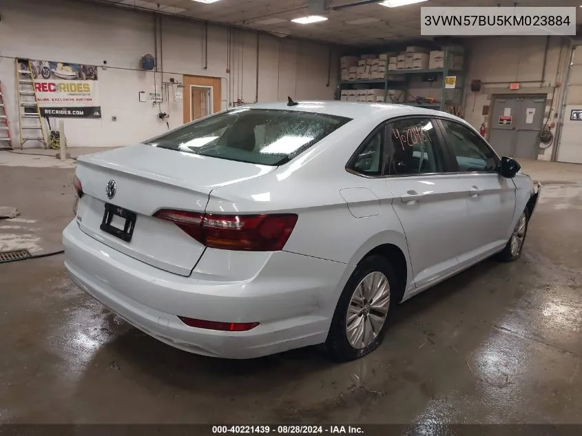 2019 Volkswagen Jetta 1.4T S VIN: 3VWN57BU5KM023884 Lot: 40221439