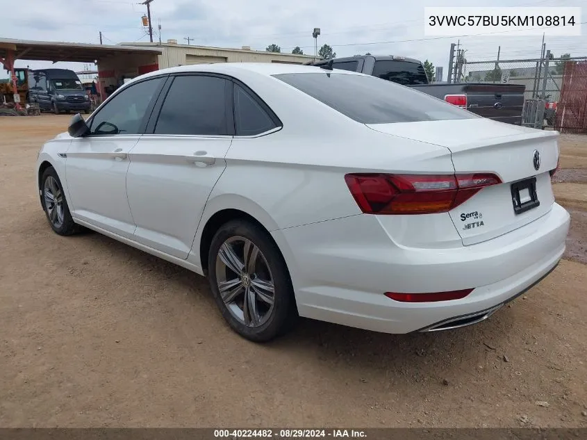 2019 Volkswagen Jetta 1.4T R-Line/1.4T S/1.4T Se VIN: 3VWC57BU5KM108814 Lot: 40224482