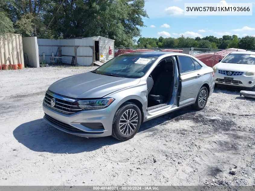 2019 Volkswagen Jetta 1.4T R-Line/1.4T S/1.4T Se VIN: 3VWC57BU1KM193666 Lot: 40240371