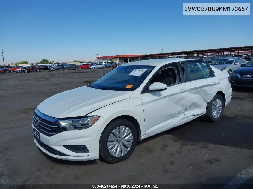 2019 Volkswagen Jetta 1.4T R-Line/1.4T S/1.4T Se VIN: 3VWCB7BU9KM173657 Lot: 40244654