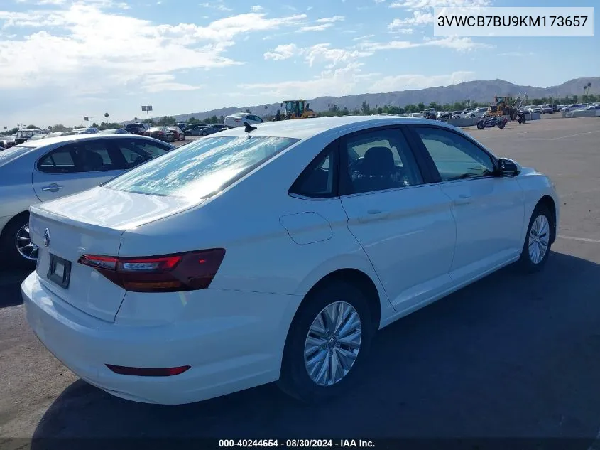 2019 Volkswagen Jetta 1.4T R-Line/1.4T S/1.4T Se VIN: 3VWCB7BU9KM173657 Lot: 40244654