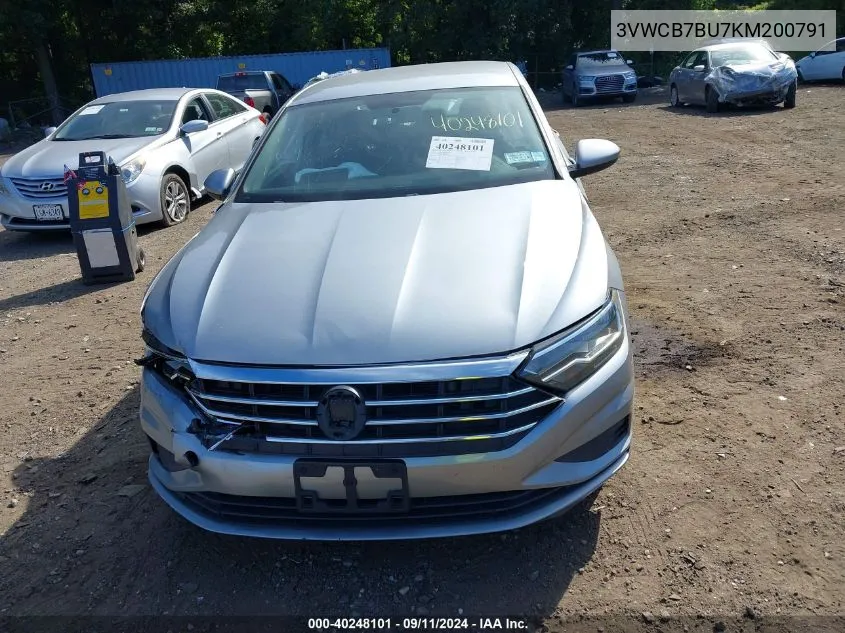 2019 Volkswagen Jetta 1.4T R-Line/1.4T S/1.4T Se VIN: 3VWCB7BU7KM200791 Lot: 40248101